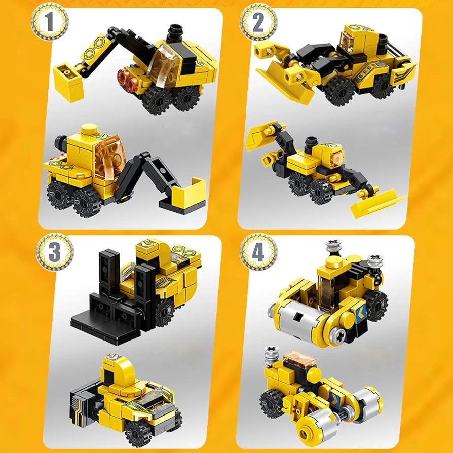 STEM Building Toys for Kids, 573 PCS Robot Building Toys 25-in-1 STEM Construction Learning Building Bricks Engineering Blocks Kit Toys for Boys Girls Kids Age 6 7 8 9 10 11 12 Year Old. 