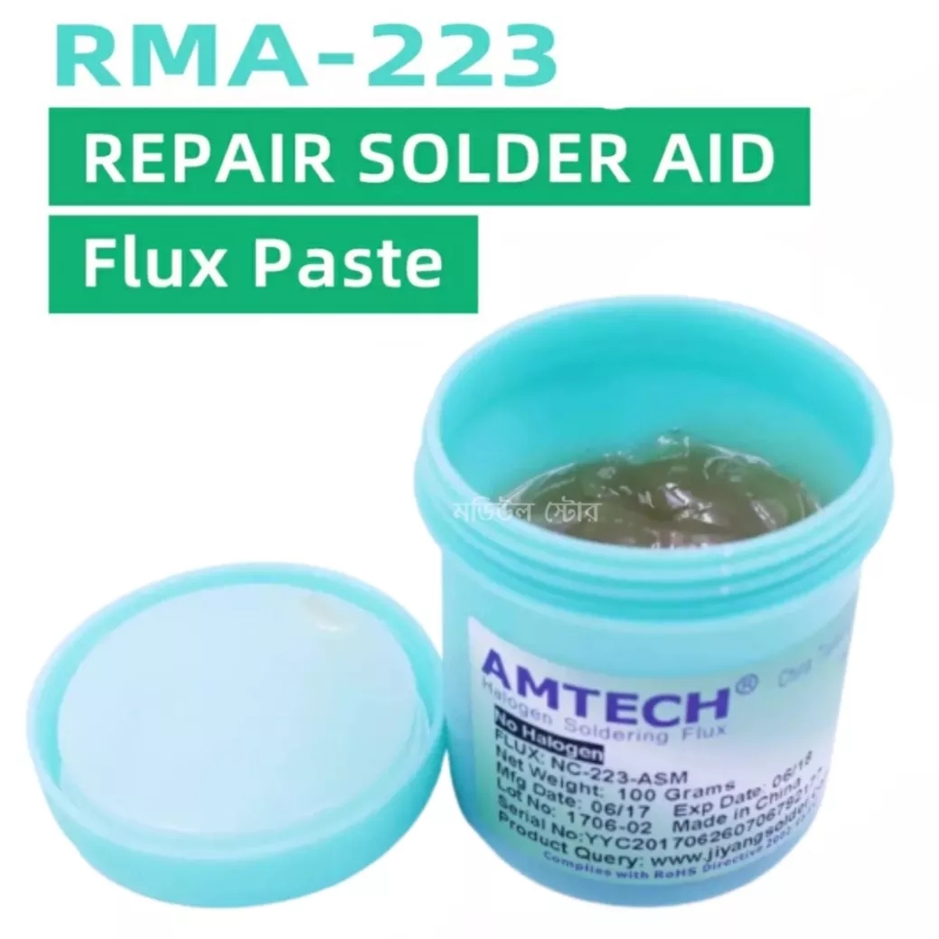 Amtech RMA-223-UV 100g SMT/SMD BGA Soldiering Solder Paste for PCB Rework Reballing.... 