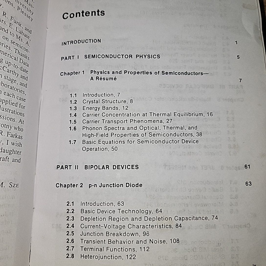 Physics of Semiconductor Devices By S.M. Sze. 