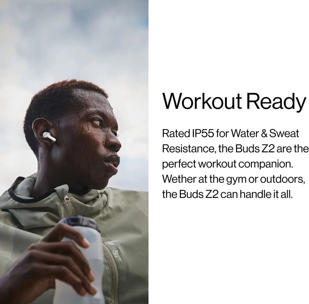 OnePlus Buds Z2 True Wireless Earbuds- Black Color(12 months replacement warranty). 