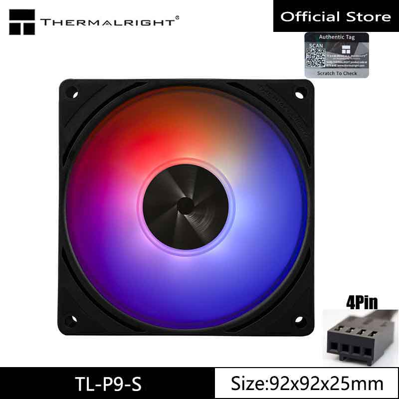 Thermalright TL-P9-S 9cm ARGB Case Fan 2200RPM 23dBA Low Noise Cooling Fan Supports PWM/ARGB Series Synchronous Control