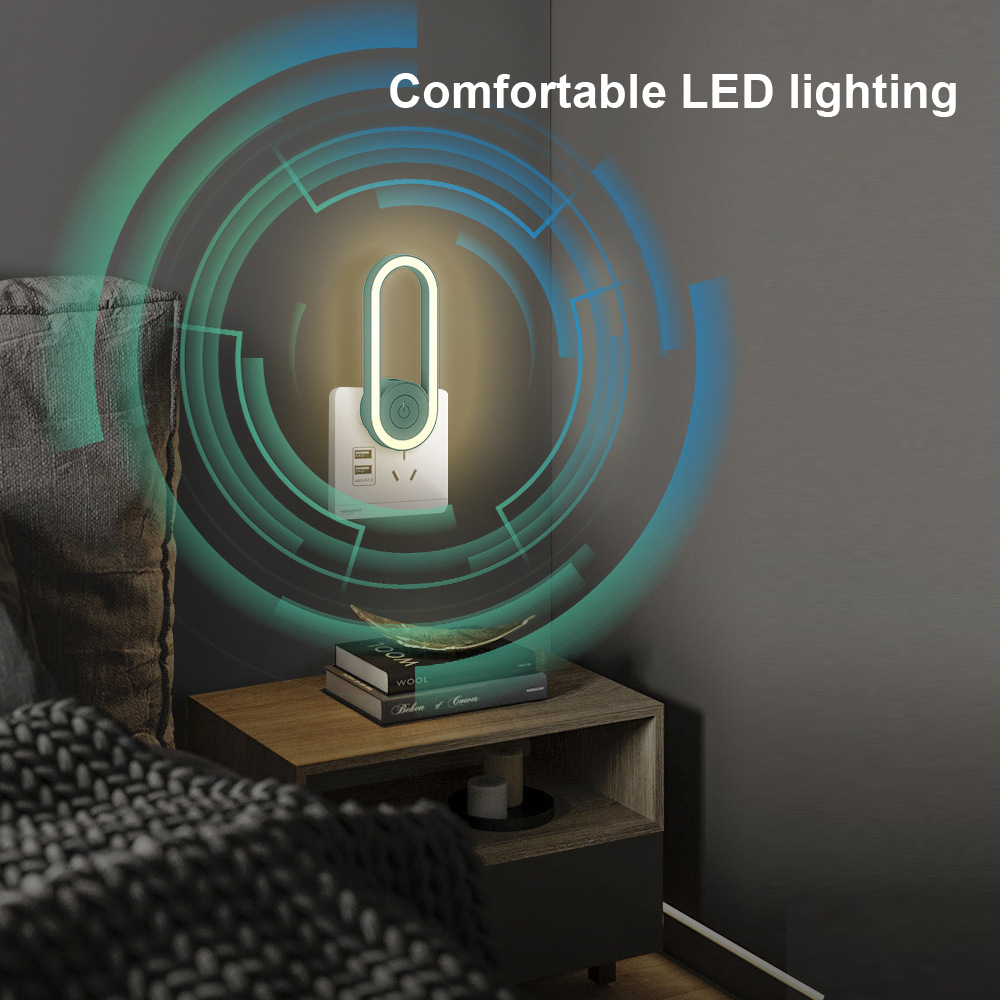 Ultrasonic Mosquito Repellent Frequency Conversion Home Ultrasound Power Saving Night Light Household Lamp Electronic Mosquito. 