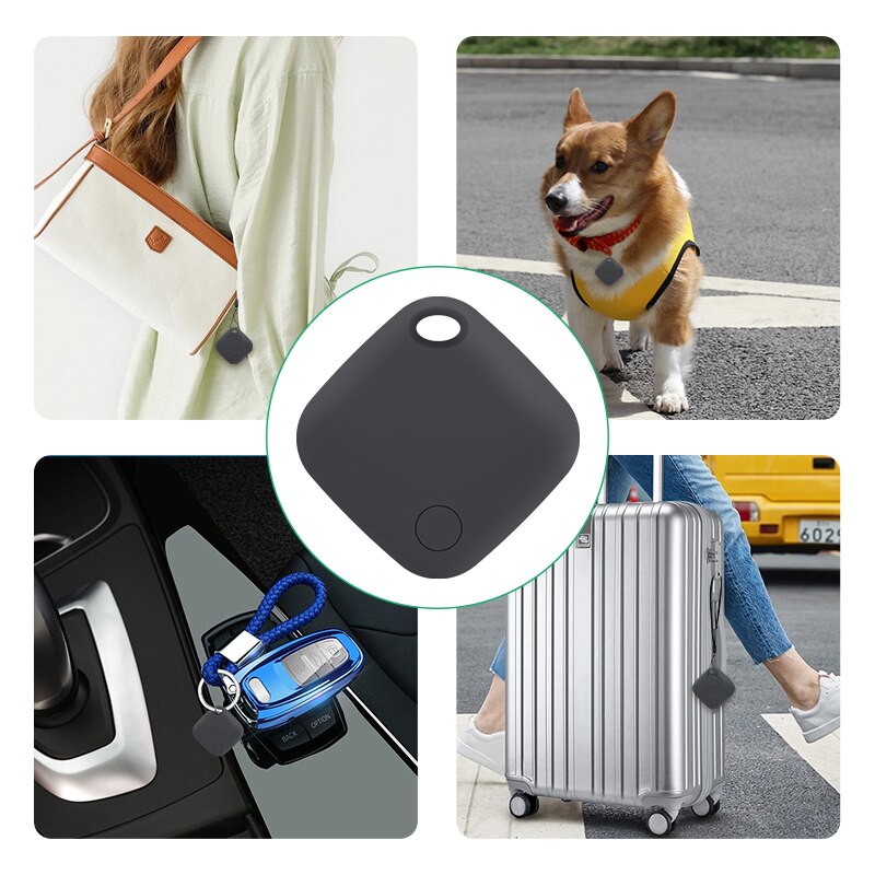 Smart Bluetooth GPS Tracker Works with Find My APP Anti Lose Reminder Device for Iphone Tag Replacement Locator MFI Rated. 