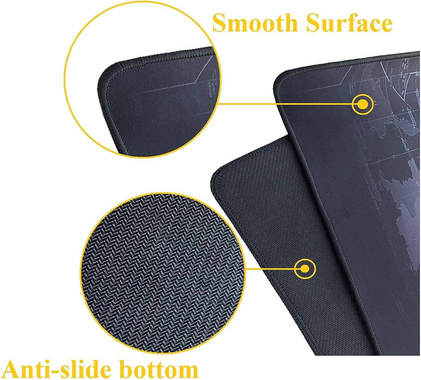 Ultimate 27x12" Large Gaming Mouse Pad - Precision Tracking, Non-Slip Base, Multiple Colors. 