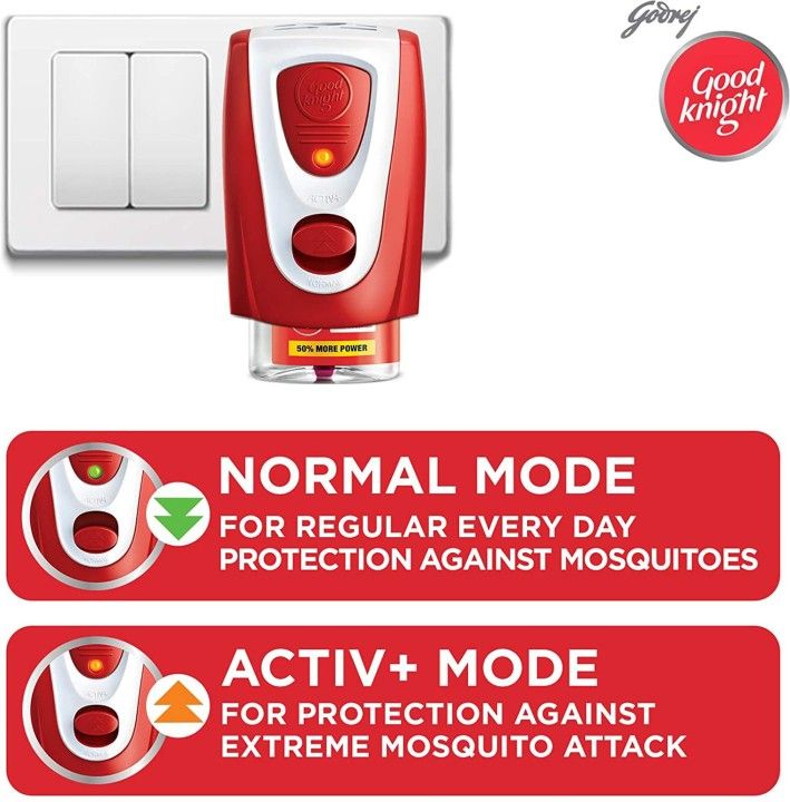 Good Knight 1 Machine + 1 Refill active Power 45 ml big size oil combo pack. 