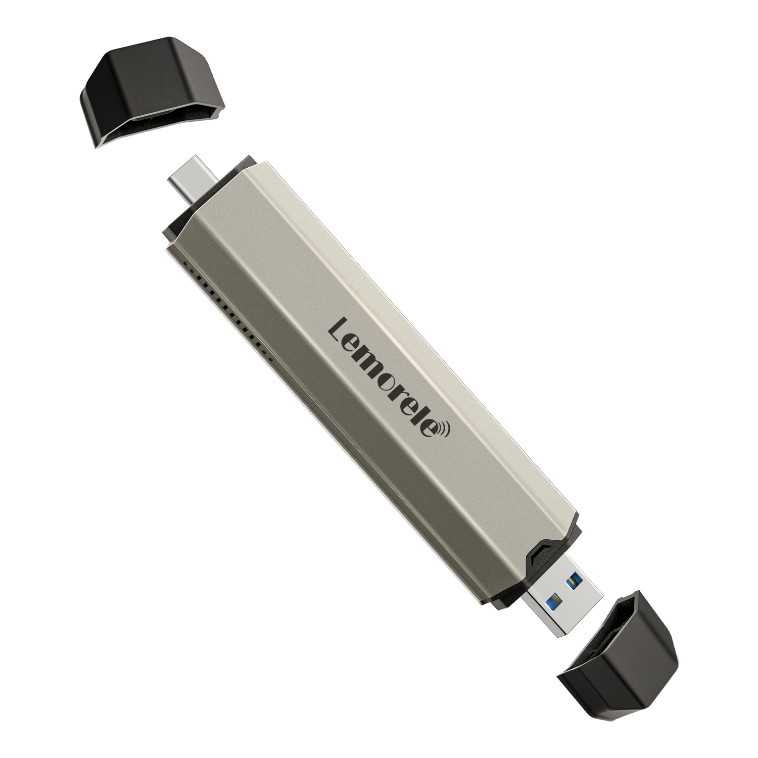 Lemorele M2 SSD Case M.2 NVMe SATA SSD Enclosure Adapter 10Gbps USB 3.1 Gen2 USB C External Enclosure Supports M and B&M Keys. 