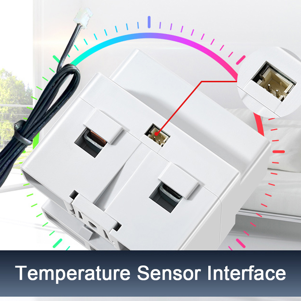 8in1 Power Meter Color Screen 2P Multi-function AC Energy Meter 170-270V/63A Voltage and Current Meter Standard Rail Mounting. 