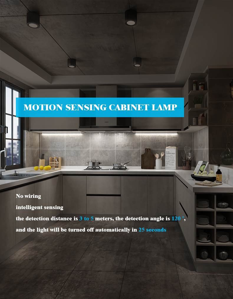 Ultra-thin Motion Sensor Light Wireless LED Night Lights Bedroom Decor Staircase Closet USB Rechargeable Kitchen Detector Lamp. 