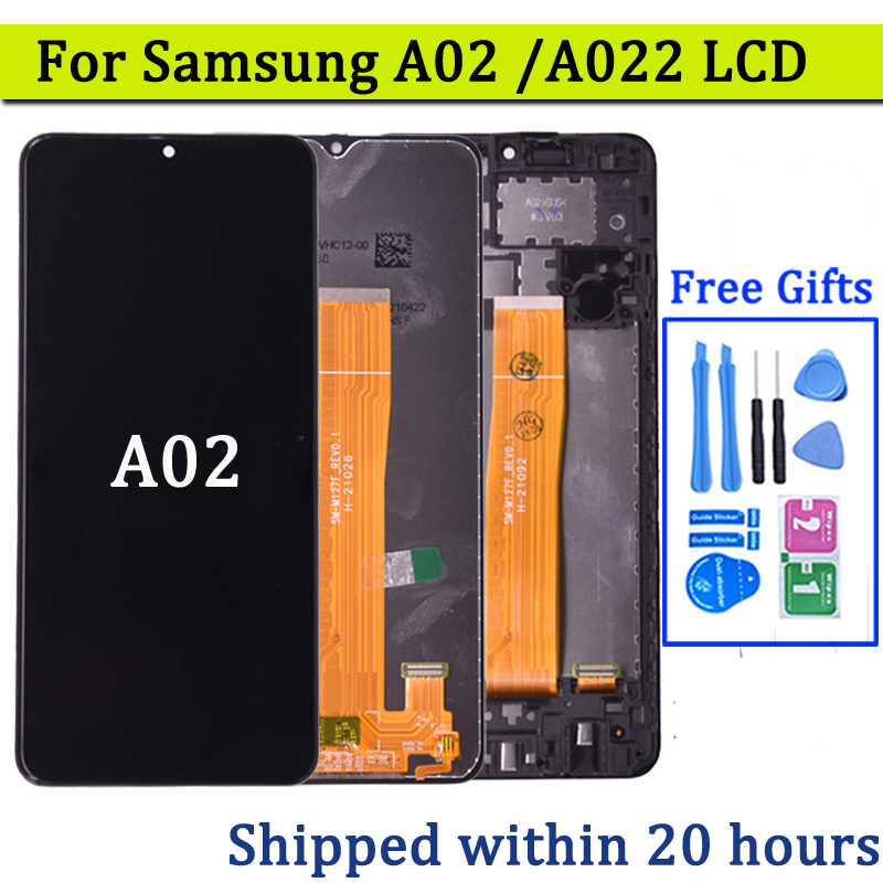 6.5" LCD For Samsung A02 A022 LCD with frame Touch Screen Digitizer LCD For Samsung  SM-A022F A022F/DS Display