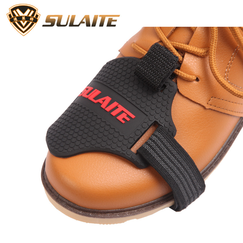 SULAITE Motorcycle Shift Pad Gear Shoe Cover Durable Lightweight Boot Protector Adjustable for Riding Moto Accessaries. 