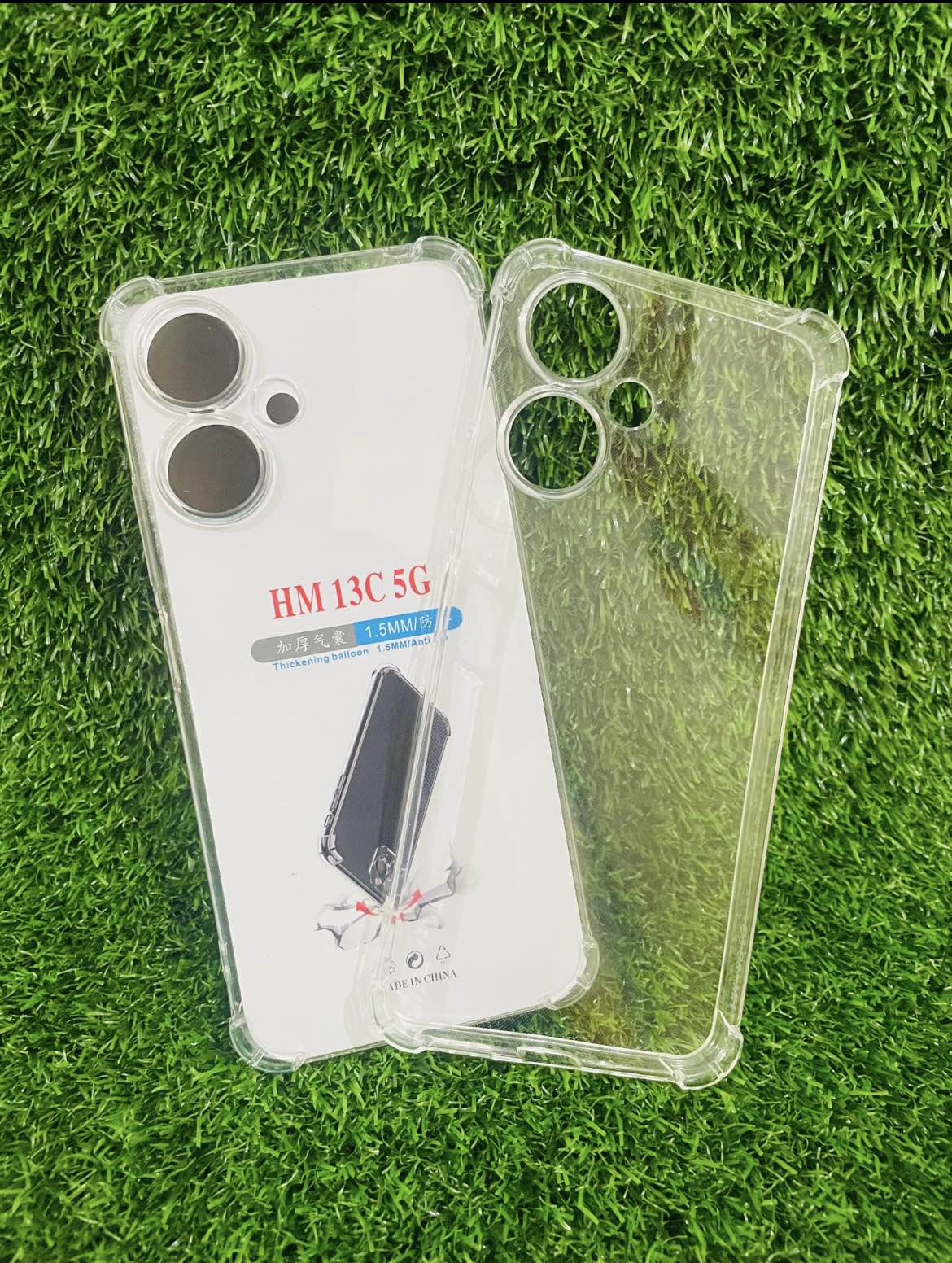 Soft Transparent TPU Back Case for Redmi 13C (5G), Shockproof with Camera Bumper