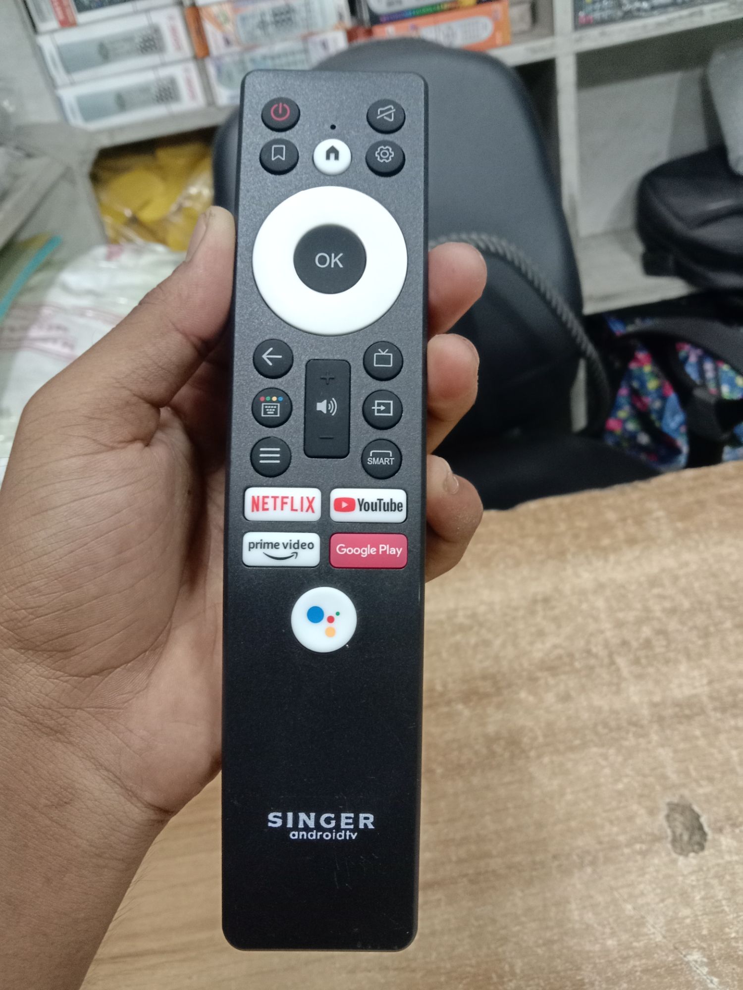 Singer Android Voice Remote Control. 