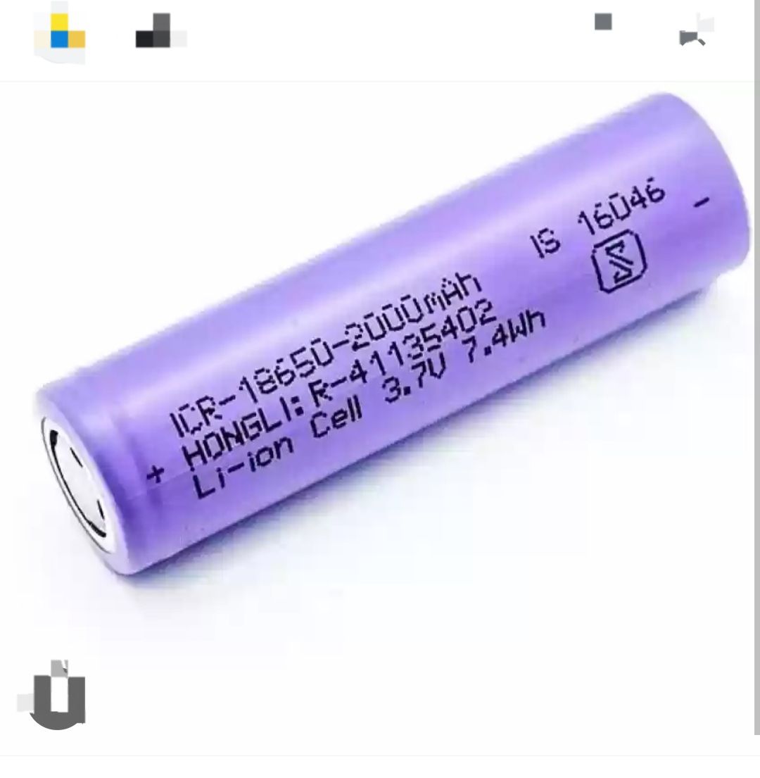 Lithium ion battery 2pcs 2000mah laptop battery cell. 