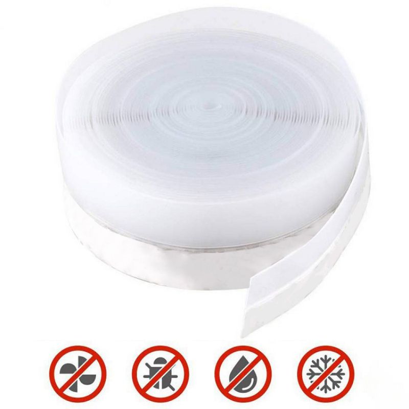 Door and Window Rubber Steal Strip Glass Door Crack Windproof Dustproof Self-Adhesive Tape Door Bottom Seal. 
