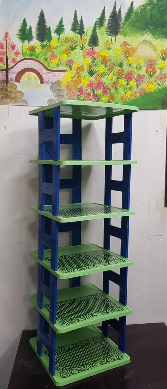 Standard 6 shelf rack. 