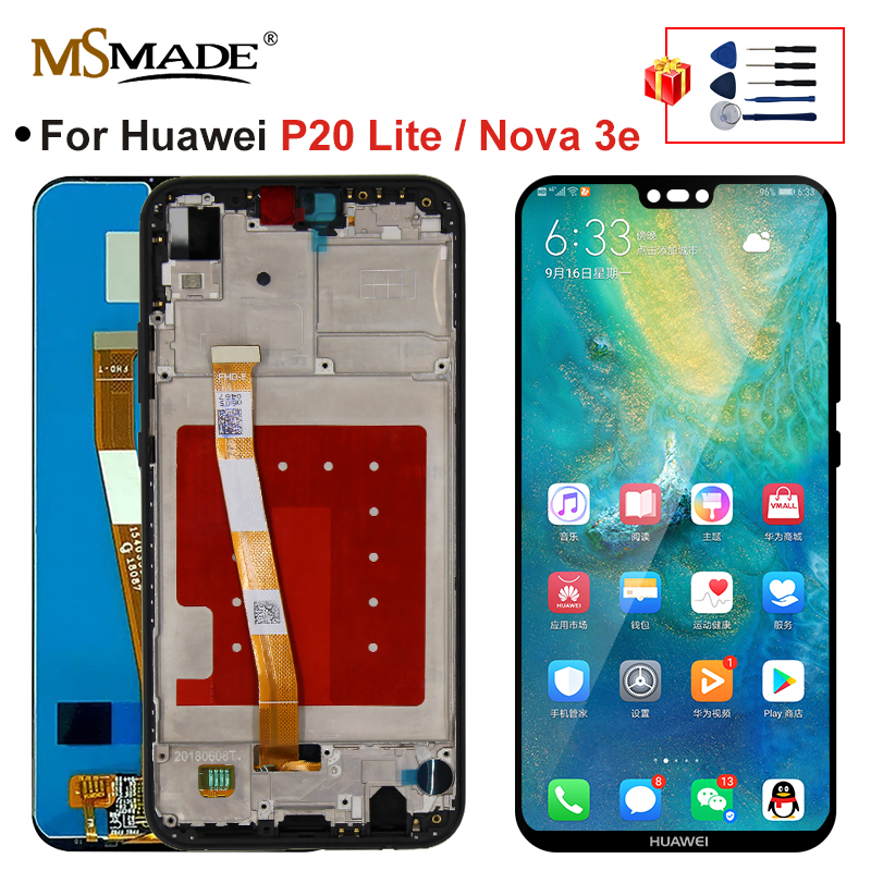 5.84" For HUAWEI P20 Lite LCD Display Screen Digitizer For HUAWEI P20 Lite Display ANE-LX1 ANE-LX3 Nova 3e LCD Replacement Parts