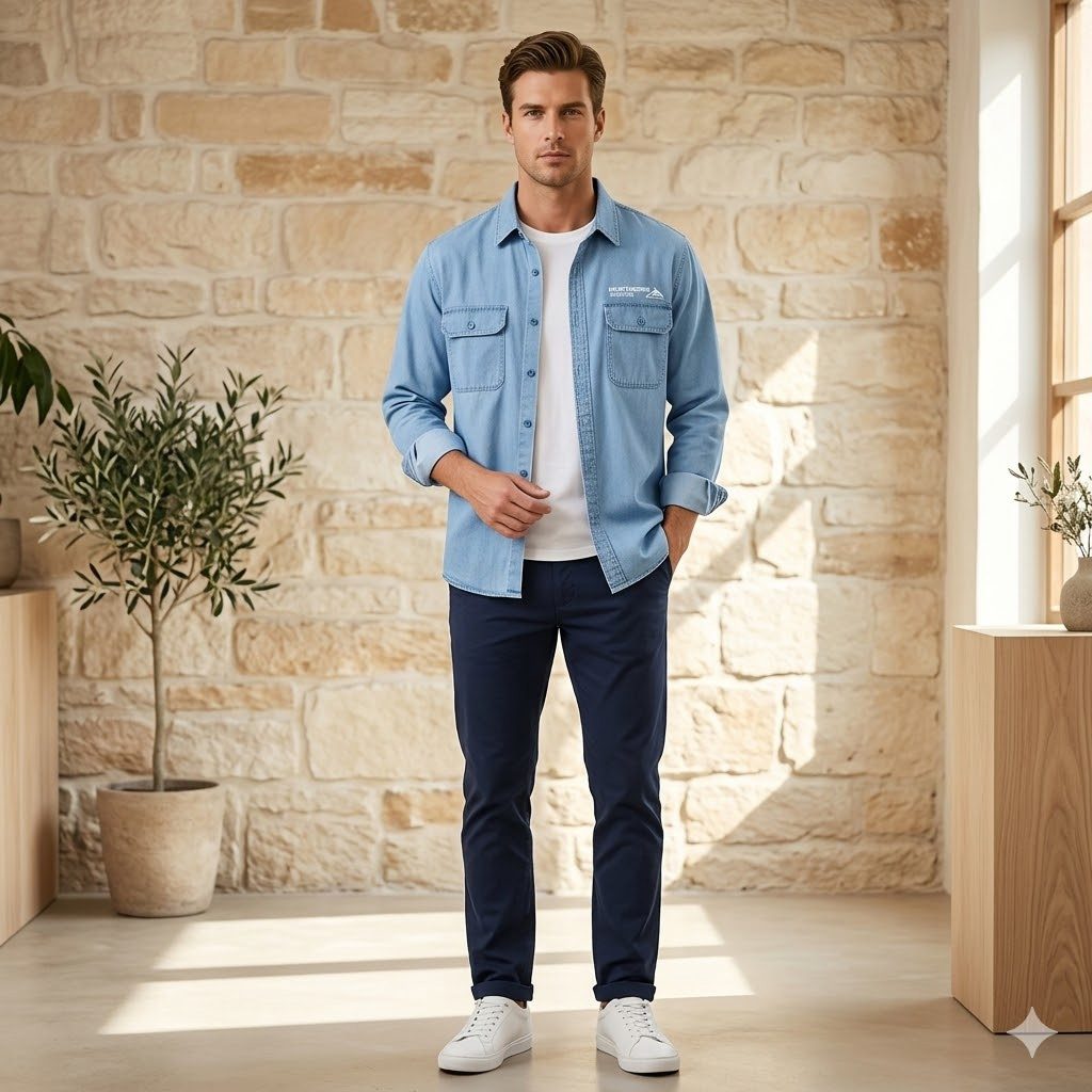 Cotton Long Sleeve Casual Shirt For Men Shirt - Shirt For Men - Shirt