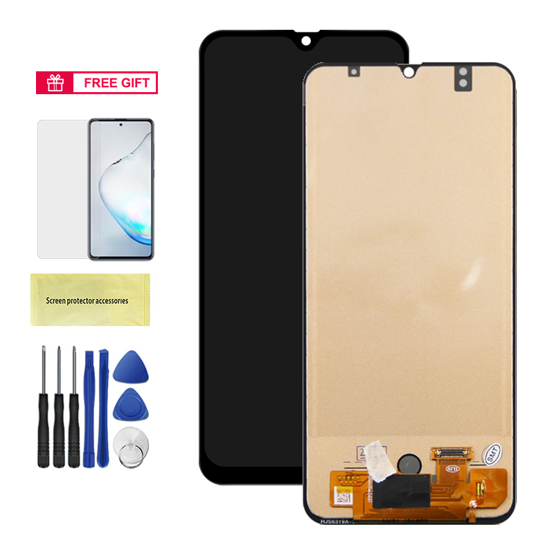 tft A50 Display Screen With Frame, for Samsung Galaxy A50 A505 A505FN/DS A505F/DS LCD Display Digital Touch Screen Replacement. 