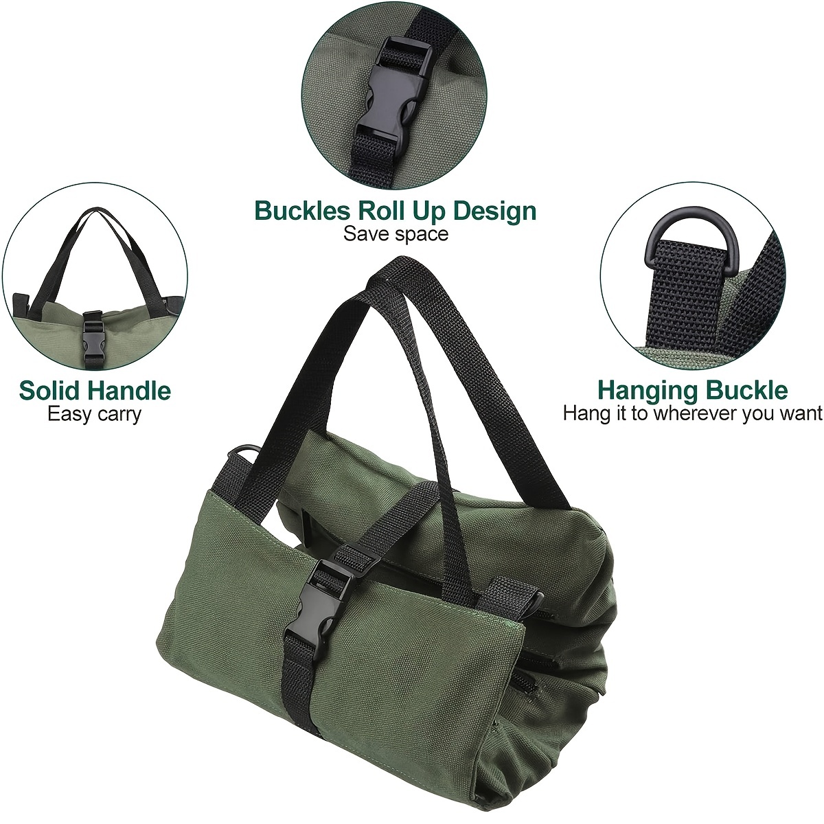 Tool Roll,Multi-Purpose Roll Up Tool Bag,Wrench Roll,Canvas Tool Organizer Bucket,Car First Aid Kit Wrap Roll Storage Case. 