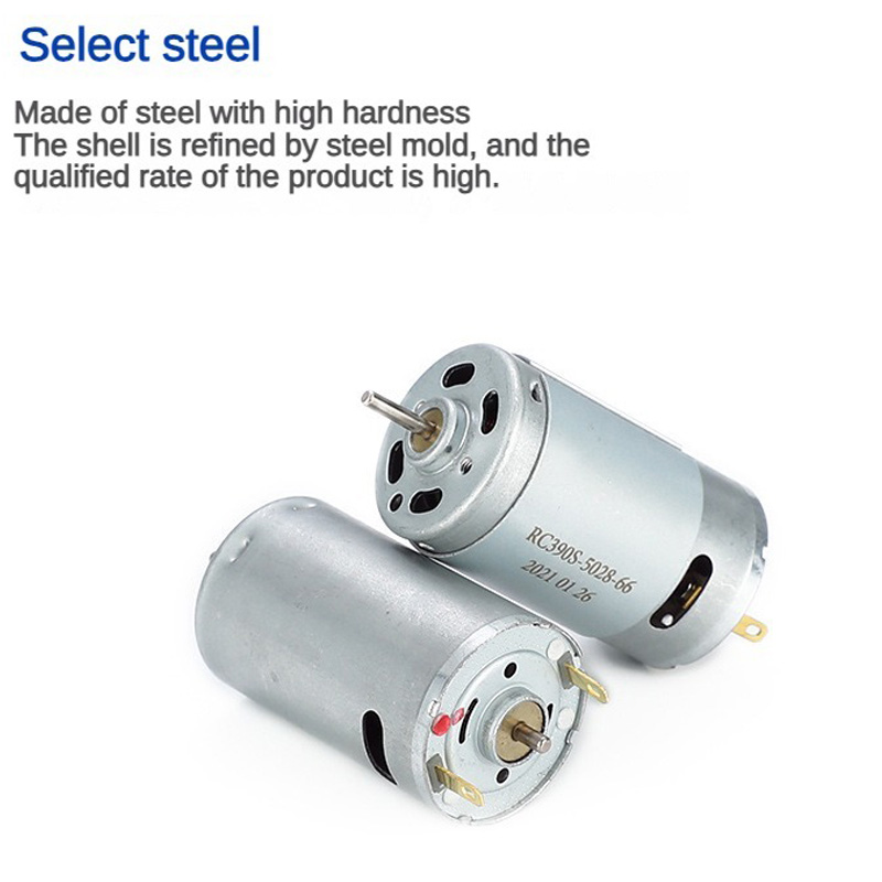 DC Motor R390 High Torque Micro Motor 390 12V Brush Motor Engine 20000RPM for Power Tools Hair Dryer Toys Screwdriver Tool. 