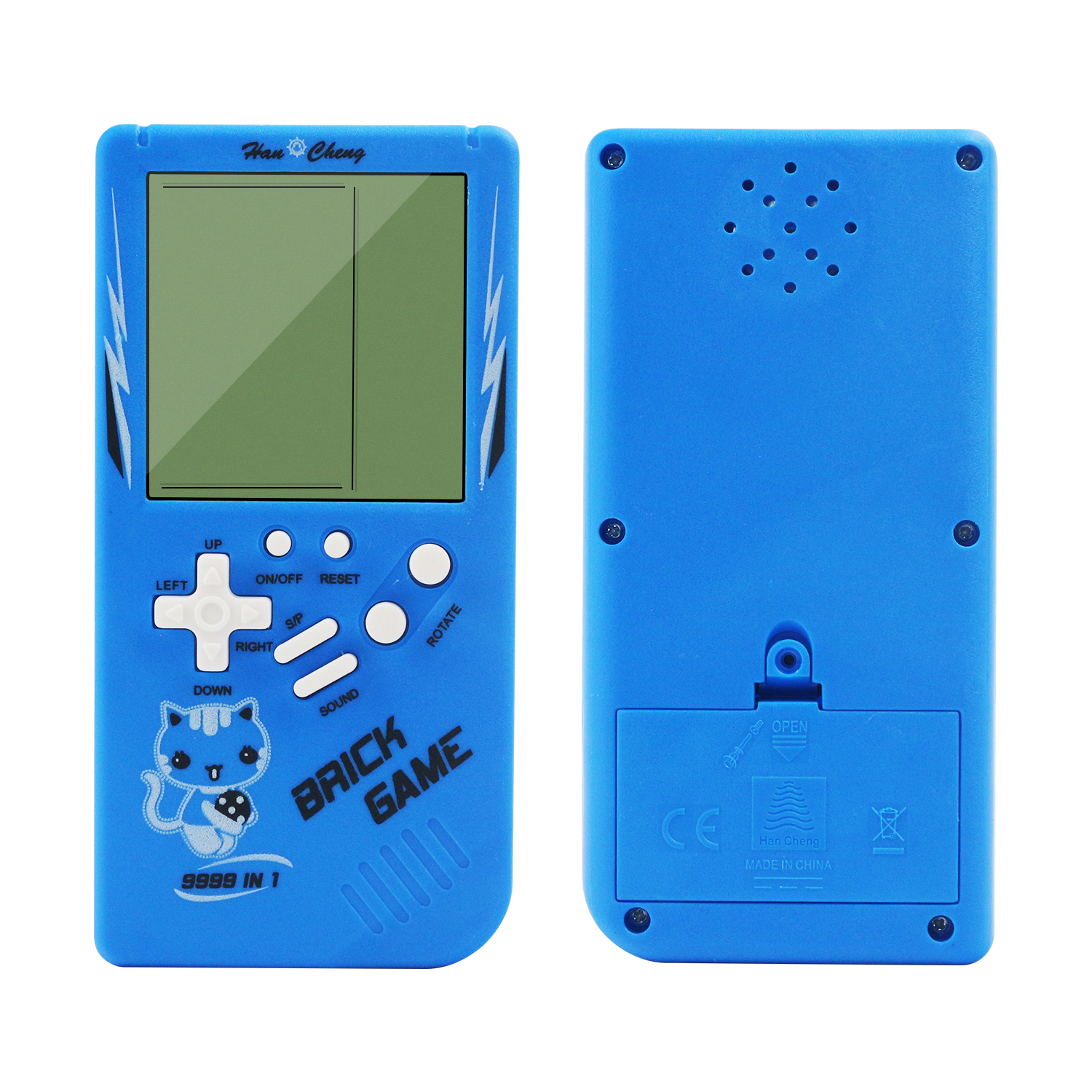 Classic nostalgic large screen, Tetris game console, children's puzzle electronic toy, prepare two No. 5 batteries by yourself. 