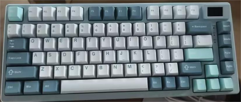 Wired Mechanical Gaming Keyboard with OLED Display Full Key Hot-Swappable Pudding RGB Backlit Keyboard for PC Computer Laptop. 