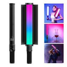 ULANZI VL360 Upgrade 38W RGB Handheld Light Wand LED Video Light Stick with Barndoor, 360°Full Color 2500K-10000K CRI94+ Photography Tube Lighting Stick with 20 Preset Scenes 3400mAh Battery.