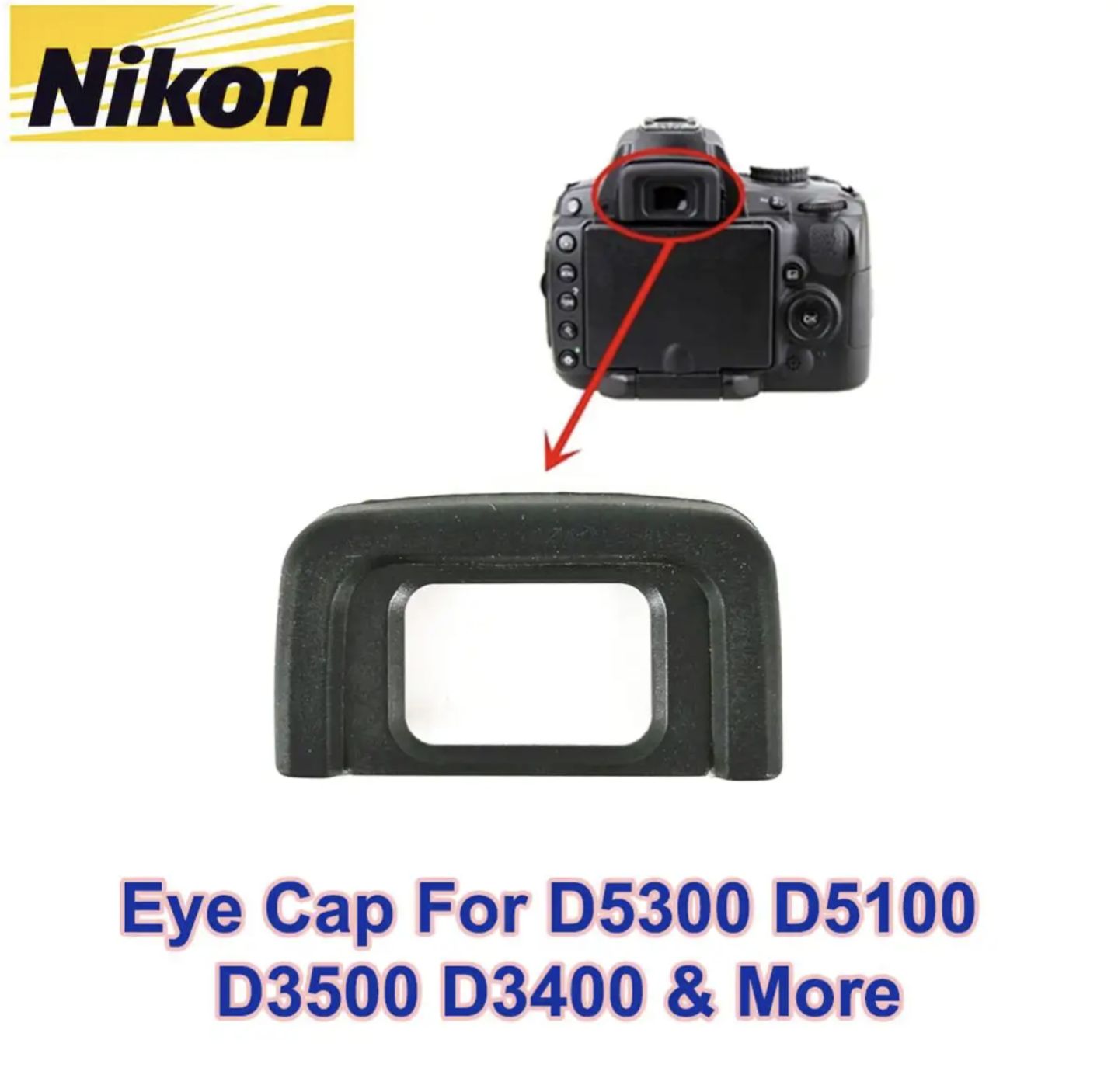 Nikon dk25 eye cap / view finder cap for Nikon d3300 d3400 d3500 d5200 d5300 d5600 d5500 and more