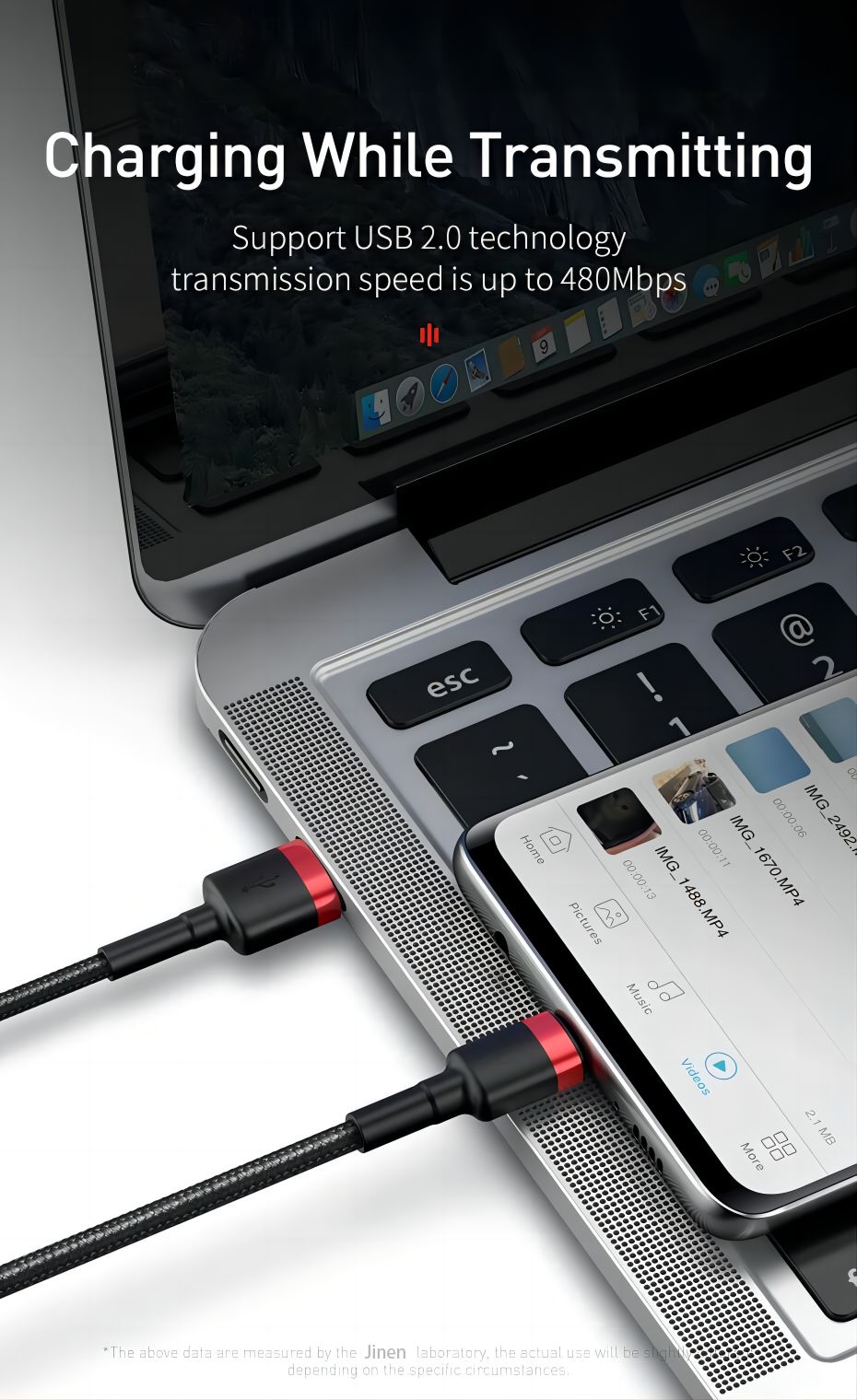 Type-C Fast Charging Cable QC3.0 5V/3A with Fast Data Transfer and ...