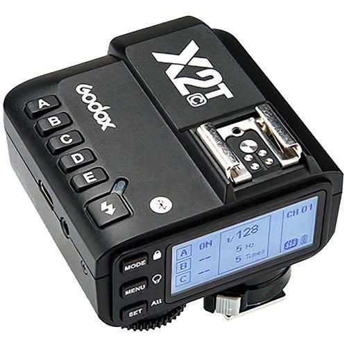 Godox X2T-N TTL Wireless Flash Trigger for Nikon, Bluetooth Connection, 1/8000s HSS,5 Separate Group Buttons, Relocated Control-Wheel, New Hotshoe Locking, New AF Assist Light. 