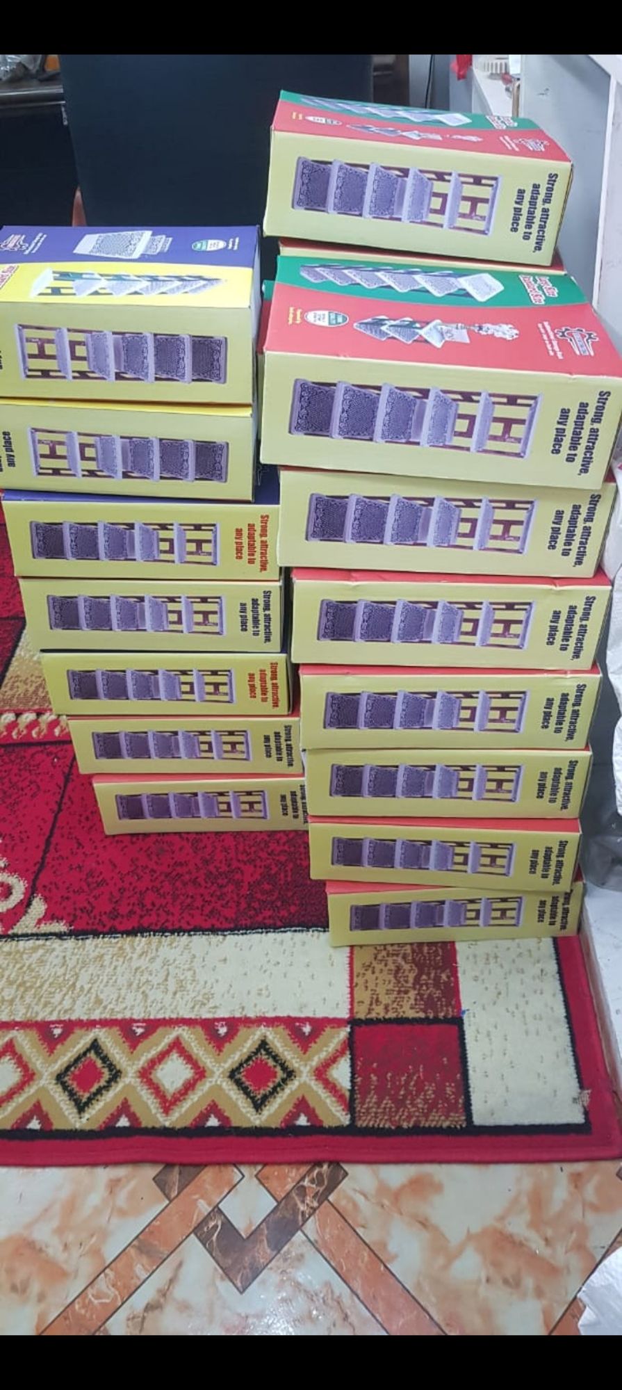 Standard 6 shelf rack. 