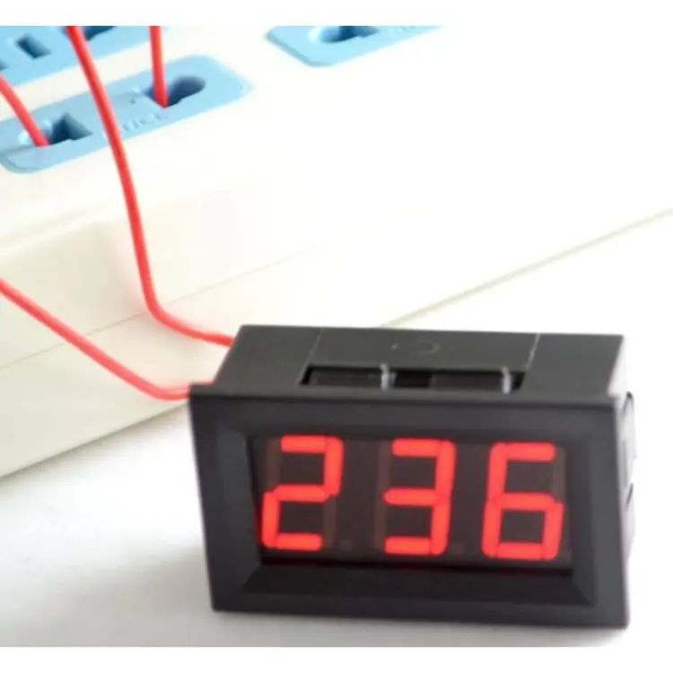 YB27A LED AC 60-500V 0.56″ Inch Digital Display Voltmeter Panel Mount Home Use Voltage Display