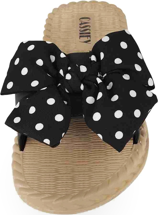 Eva Woman Slippers Solid Open Toe Flats Black, White, Green Woman slides. 