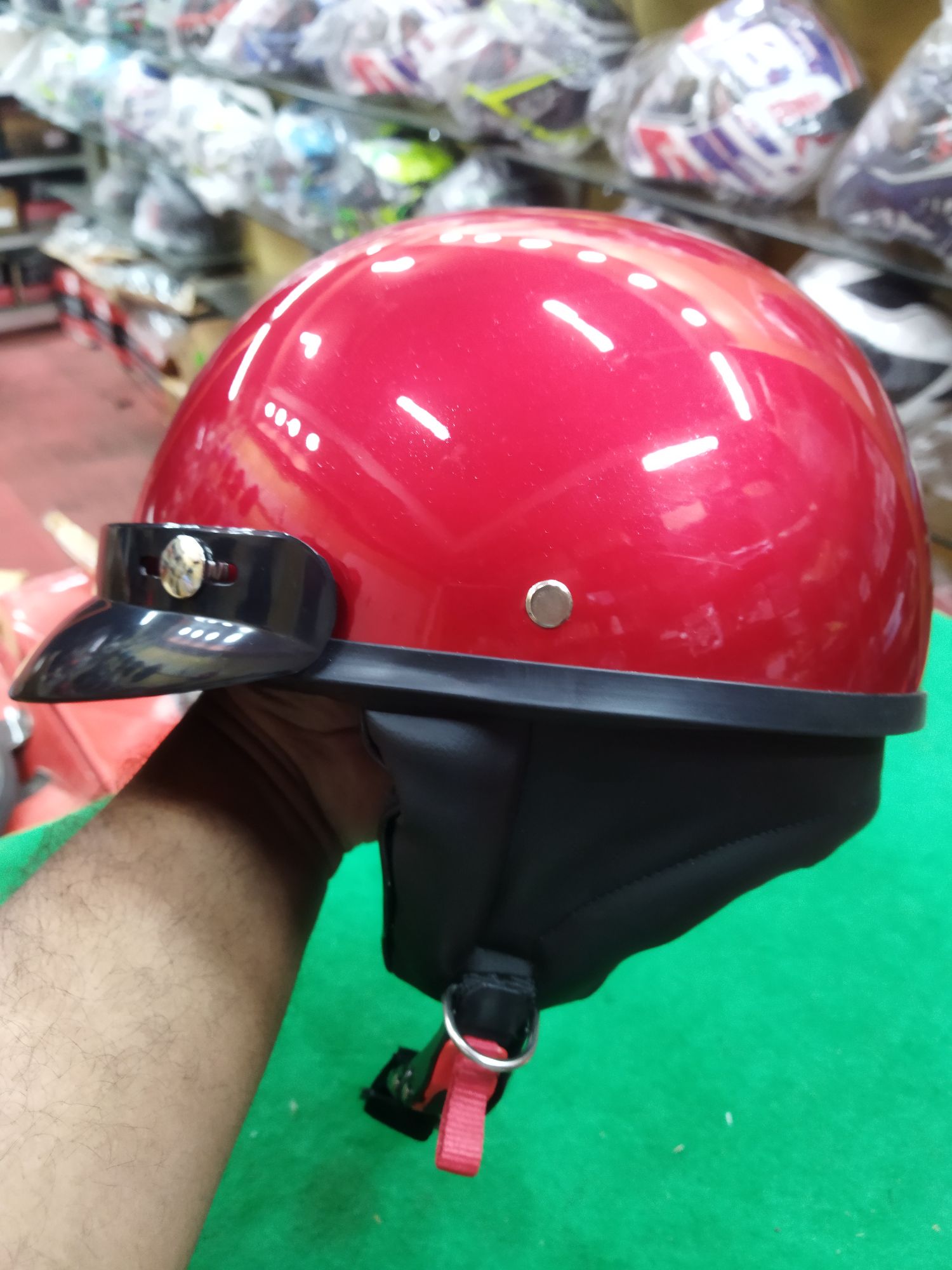 NXT Safari Stylish Plain Colour Helmet. 