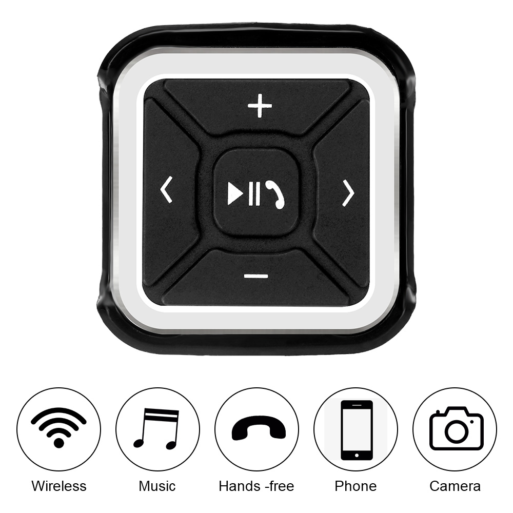Wireless Bluetooth Steering Wheel Remote Control Car Radio Audio Buttons Smartphone Control for Media MP3 Player for Android IOS. 