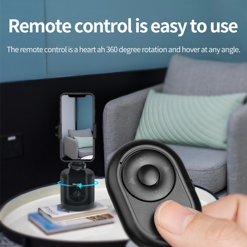 TELESIN AI Smart Shooting Gimbal Selfie 360° Rotation Auto Face Tracking Holder Camera Phone Vlog For GoPro 12 DJI Osmo Action. 