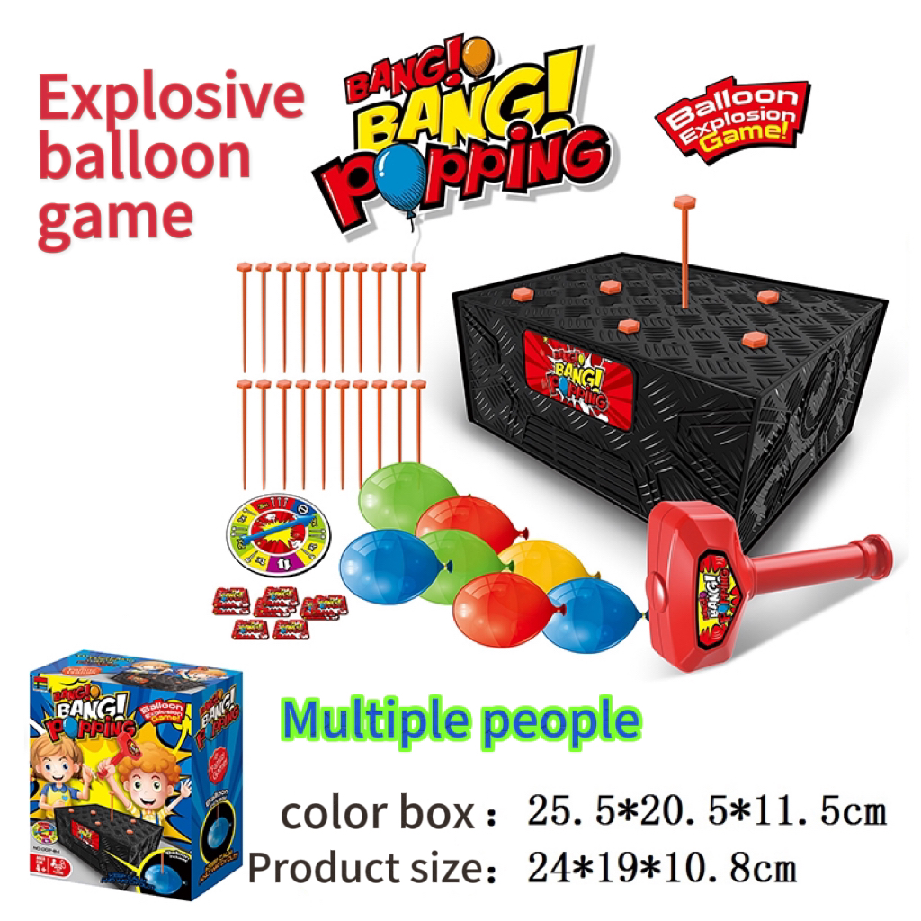 Table-top puzzle toy balloon fun game pegging balloon exciting adventure game parent-child interaction. 