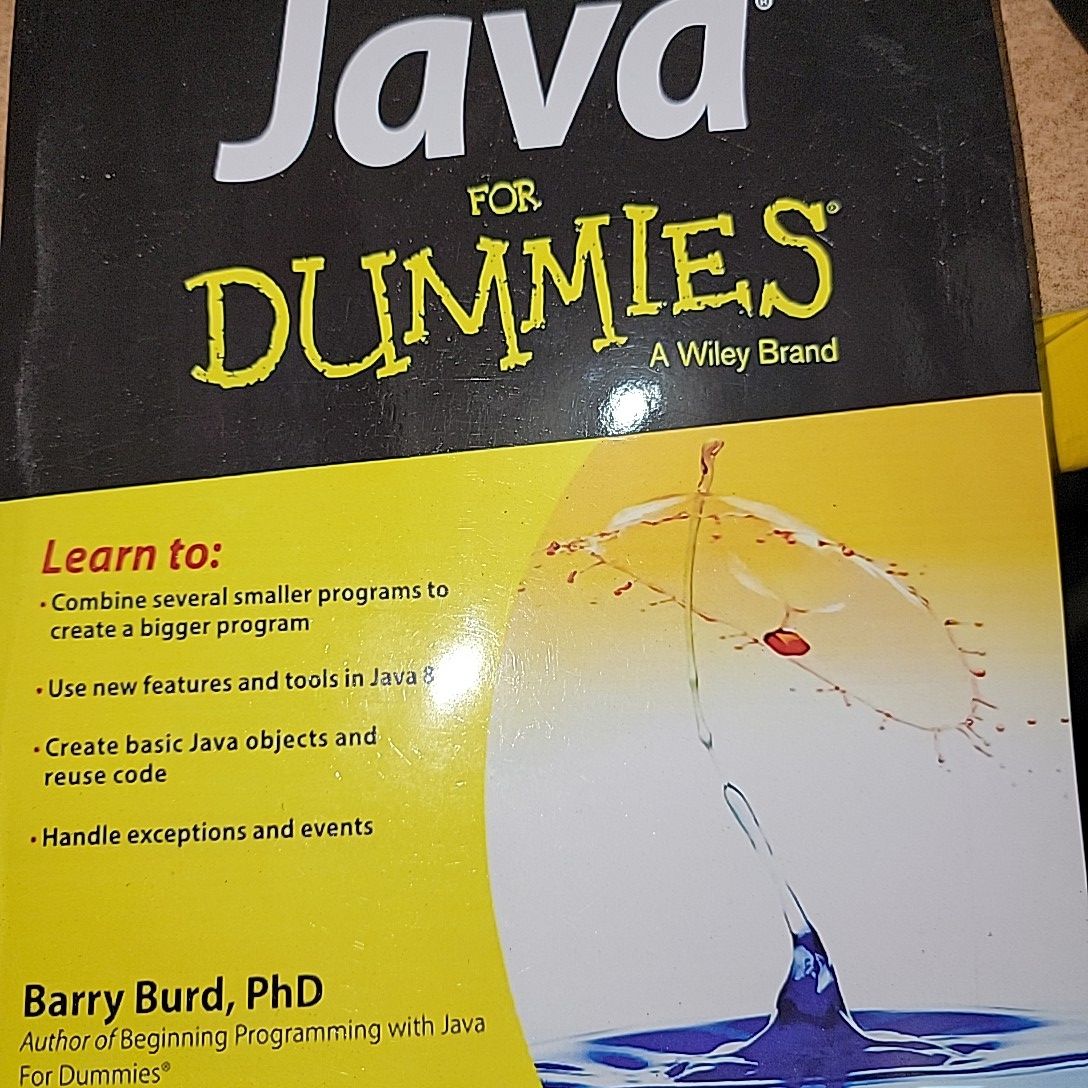 Java For Dummies By Barry Burd. 
