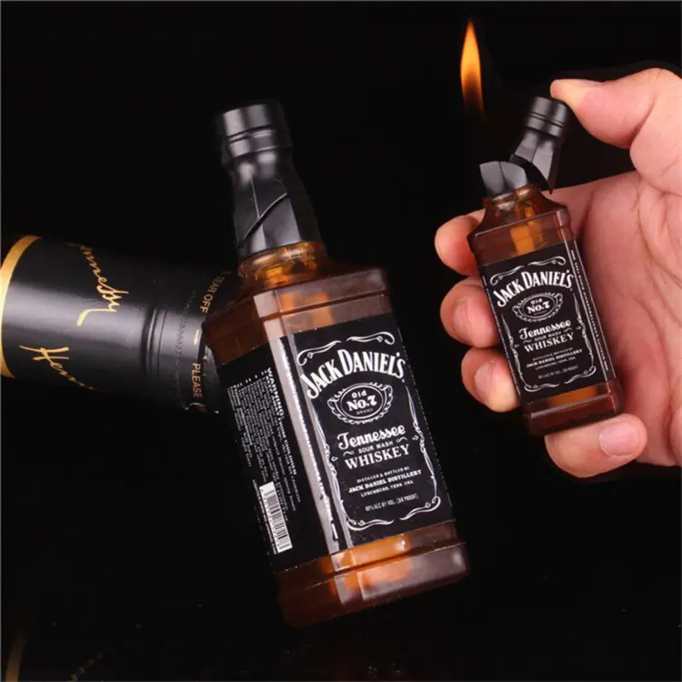 JACK DANIELS Bottle Lighter Refillable New Unique gas lighter. 