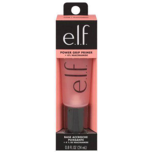 e.l.f. Power Grip Primer + 4% Niacinamide, Gel-Based & Hydrating Face Primer, Evens Skin & Brightens, Grips Makeup, Vegan & Cruelty-Free, 0.811 Fl Oz , Pink. 