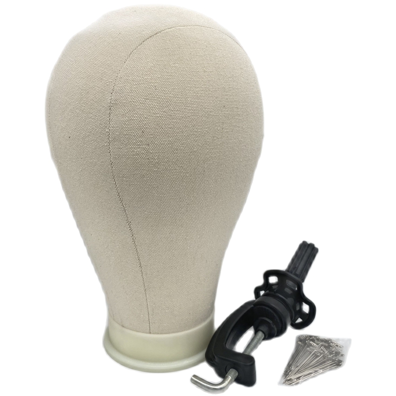 Canvas Block Head Training Mannequin wig Head Display Styling Mannequin Manikin Head Wig Stand wig head Stand. 