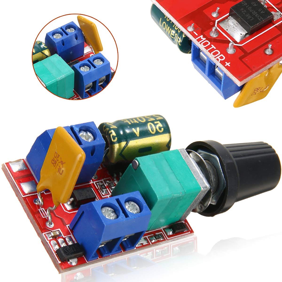 Mini DC Motor PWM Speed Controller Module Speed Control Switch LED Dimmer