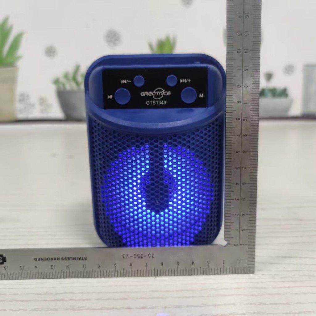 speaker GTS-1349 3"Inch LED Portable Super Bass Speaker Bluetooth/USB/TF/LED Light. 