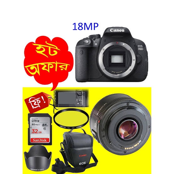 Canon EOS 700D Yongnuo YN50mm F1.8 Lens Aperture Auto Focus. 