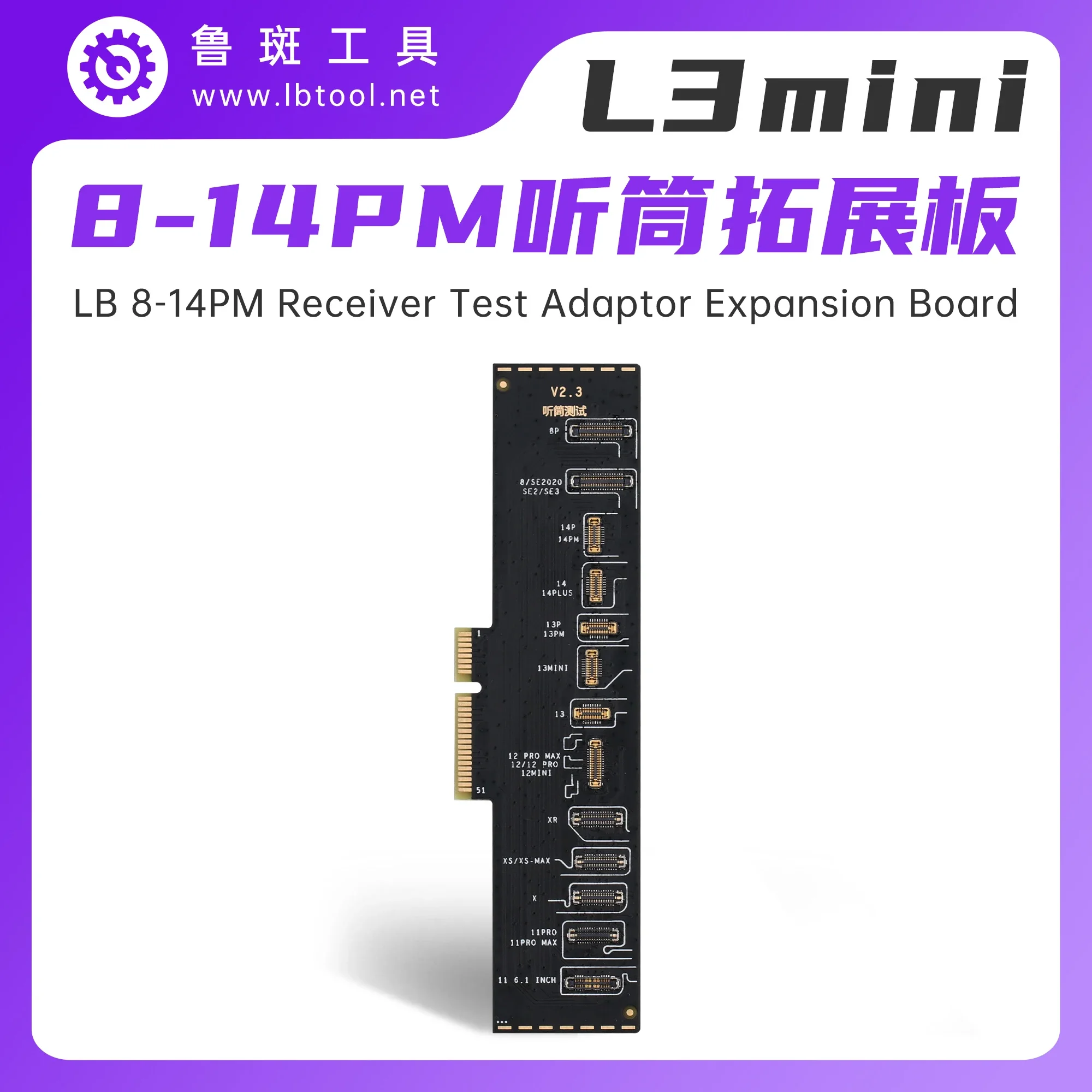Luban L3Mini Smart Programmer is suitable for iPhone X/XS/XR 11 12 13 14 Pro Max Face ID Repair battery data camera data change. 