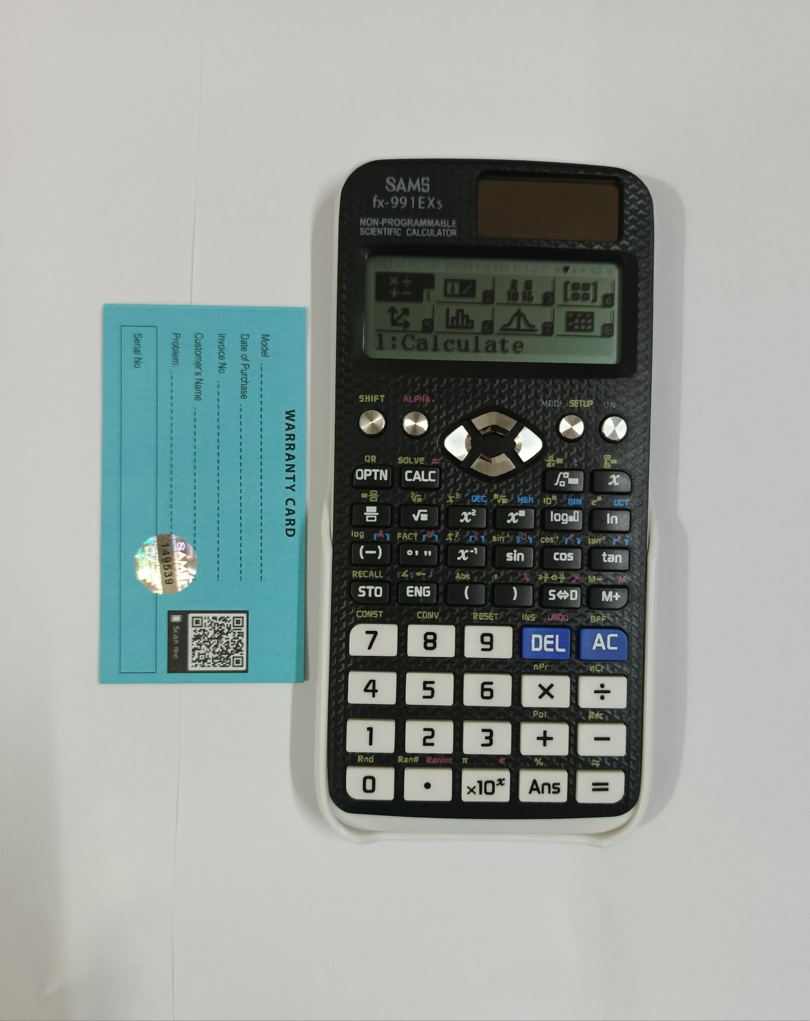 1 Year Warranty  SAMS FX-991EXs Scientific Calculator With 552 Functions/Non-programmable Scientific Calculator/ Solar & Battery – Black Color. 
