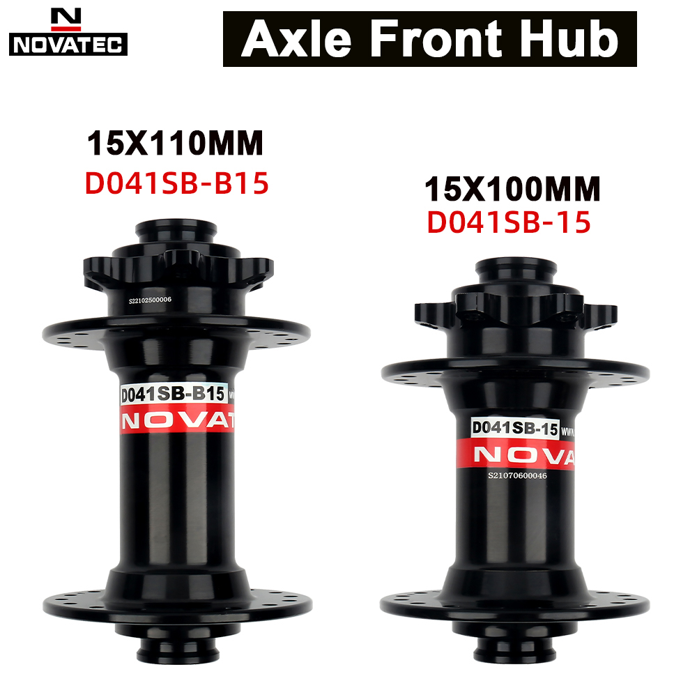 NOVATEC D041SB-15/B15 thru-axle Mountain Bike Front Hub 32H 15X110MM 15X100MM Only the Front Hub is for Shimano MTB Axle HUB