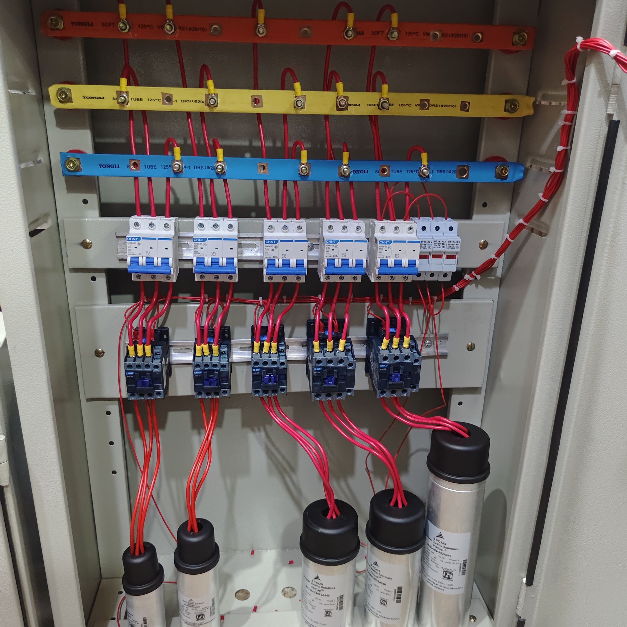 40 KVAR PFI WITH CHINT MAGNETIC CONTACTOR AND EPCOS CAPACITOR. 