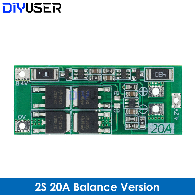 2S 3S 4S 5S Li-ion Lithium Battery 18650 Charger BMS 20A 25A 30A 40A 60A 100A Protection Board with Balance For Drill Motor. 
