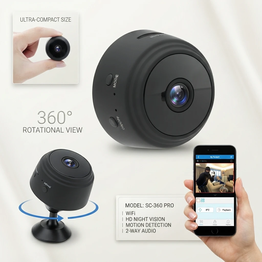 A9 Mini Camera Full1080P Hd Small Ip Camera Ir Night Vision Video for Clear High Definition Recording
